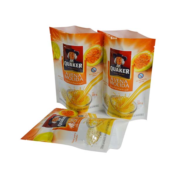 Cereal doy packaging bag with zipper